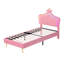 Upholstered Bed With Led Adjustable Crown Shape Headboard-1153949537-1164145276