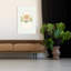 Reproduction d'art mural de fleur de lys délicat minimaliste abstrait fleur de lis nature-129971092
