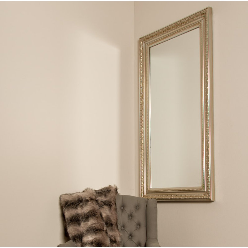Kepner Wood Flat Wall Mirror, 132cm H x 72cm W