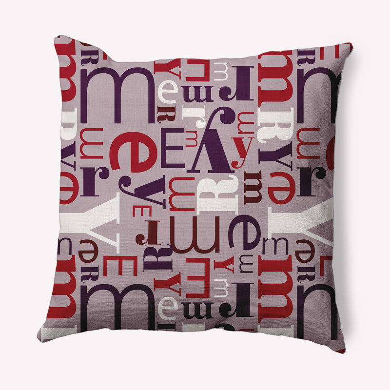 Jump For Joy Merry, 20 po x 20 po, Rouge / mauve