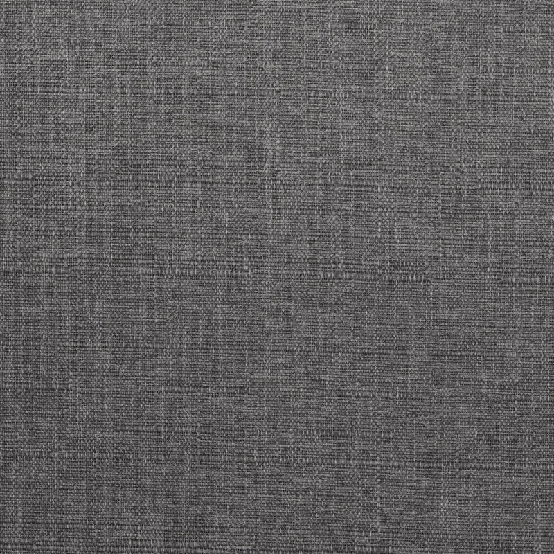 Chaise d'appoint - Tissu d'ameublement gris foncé en bois d'hévéa massif gris antique, Gris foncé