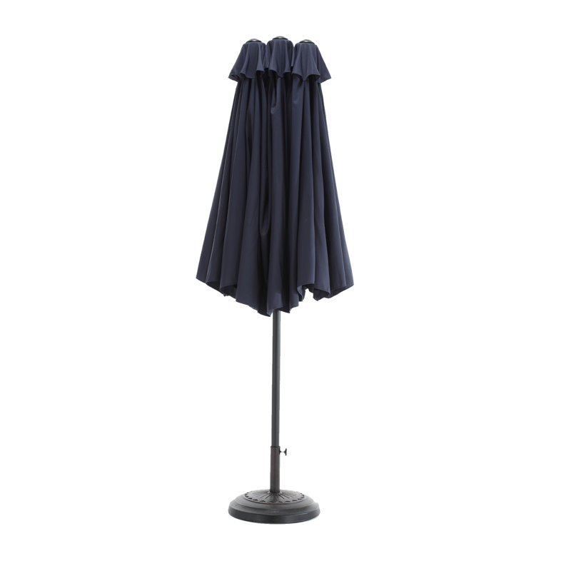 Parasol pour terrasse 14,8 pi, Navy Blue