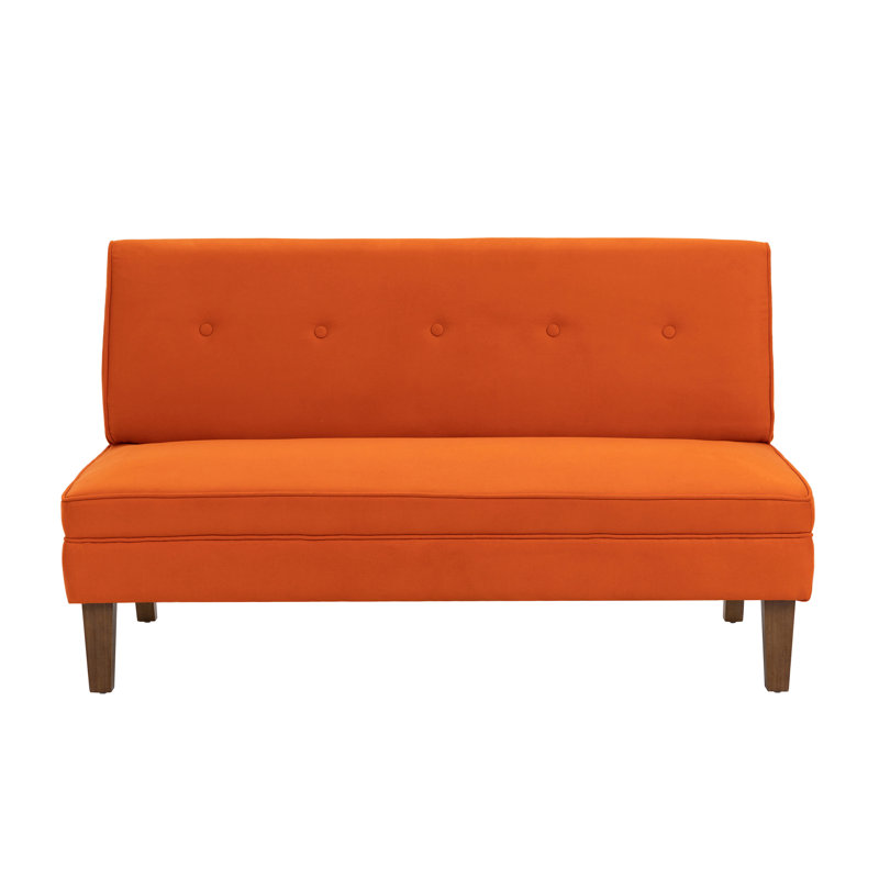 Causeuse Anjeza, Mélange de polyester orange