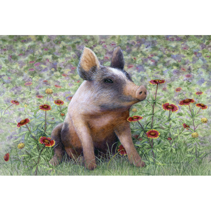 Flower Girl by Marcia Matcham - Wrapped Canvas Print, 30cm H x 46cm W