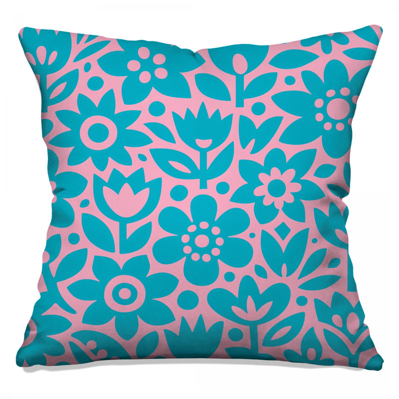 Coussins décoratifs à motif floral, 16 x 16 inches