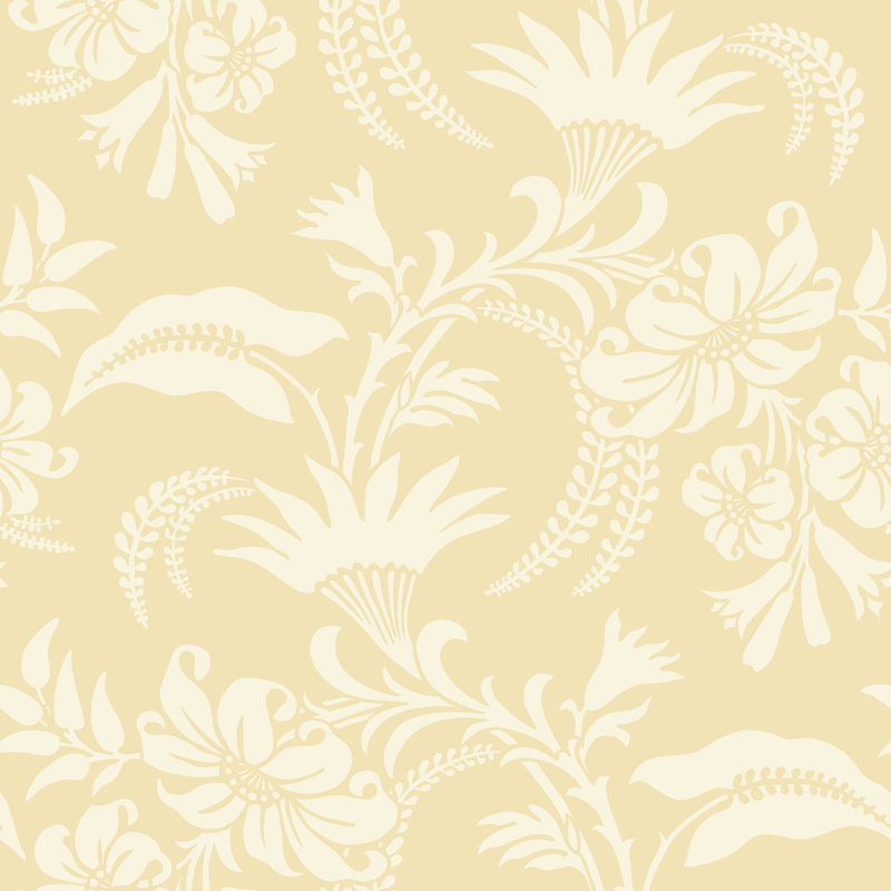 Paisley Wallpaper Roll, Yellow