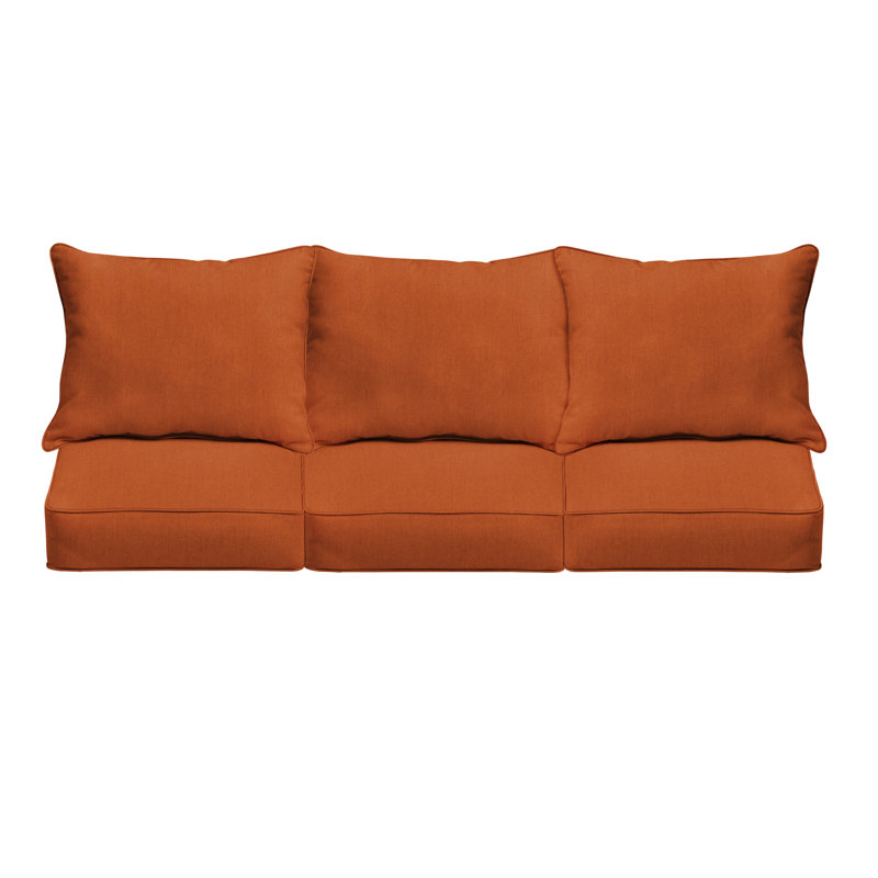 Ensemble de coussin et coussin d'extérieur Sunbrella, L 30 po x P 27 po x H 5 po, Sunbrella - toile rouille