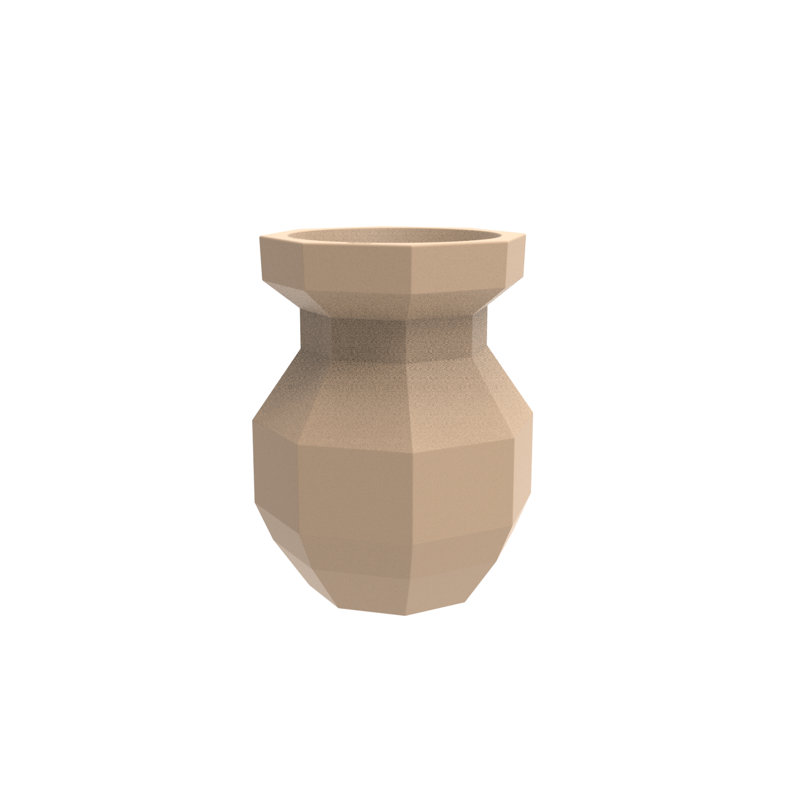 Origami - Yuri Planter, 31.5" H x 20.75" W x 20.75" D, Camel