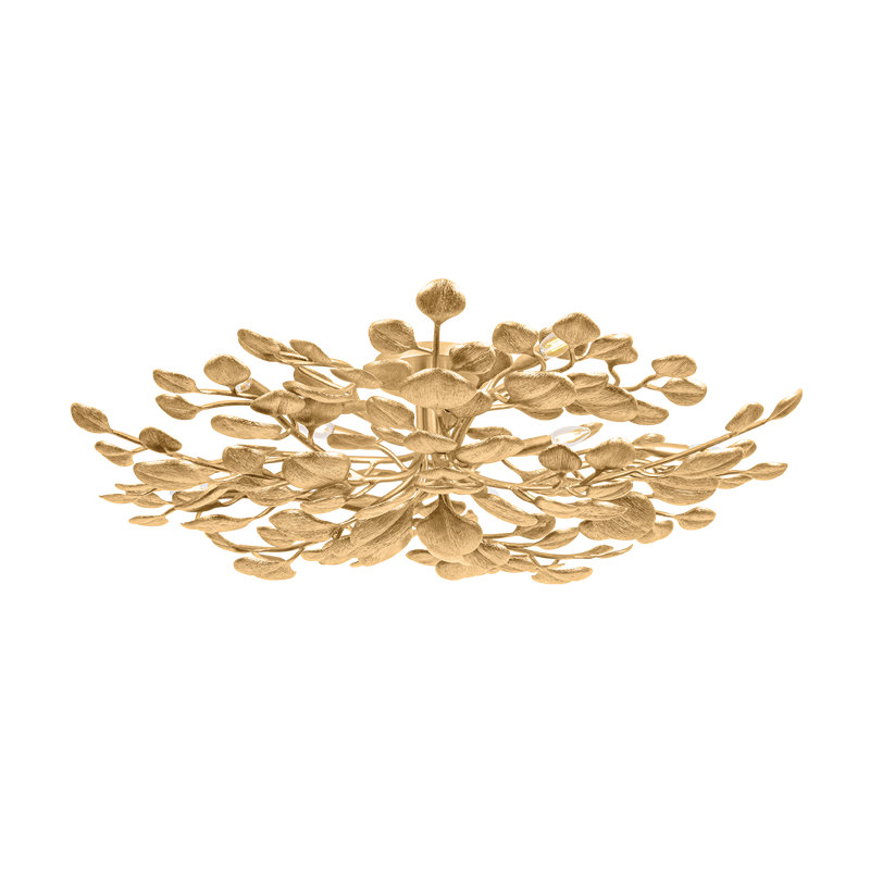 Men Men semi-affleurante en feuille d'or rétro
