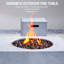 59.8'' W Terrafab Propane Patio Outdoor Fire Pit Table With Lid