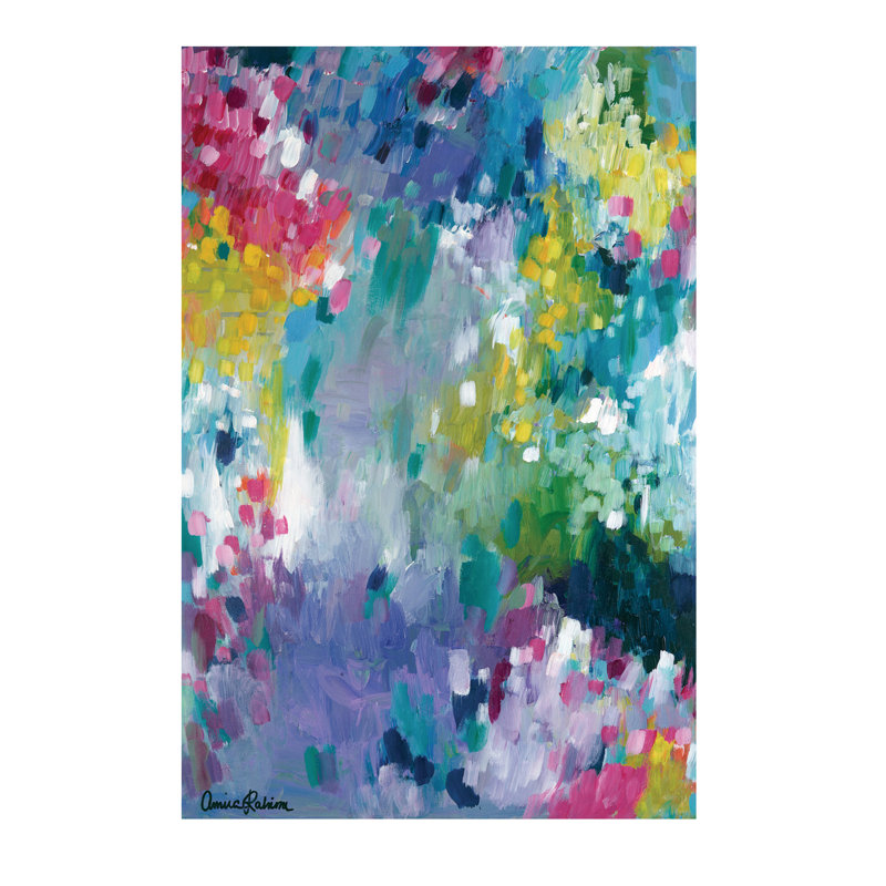 Dancing in the Rain 1 Piece Painting on Canvas, 101.6 cm H x 66.04 cm W x 3.175 cm D, Wrapped Canvas