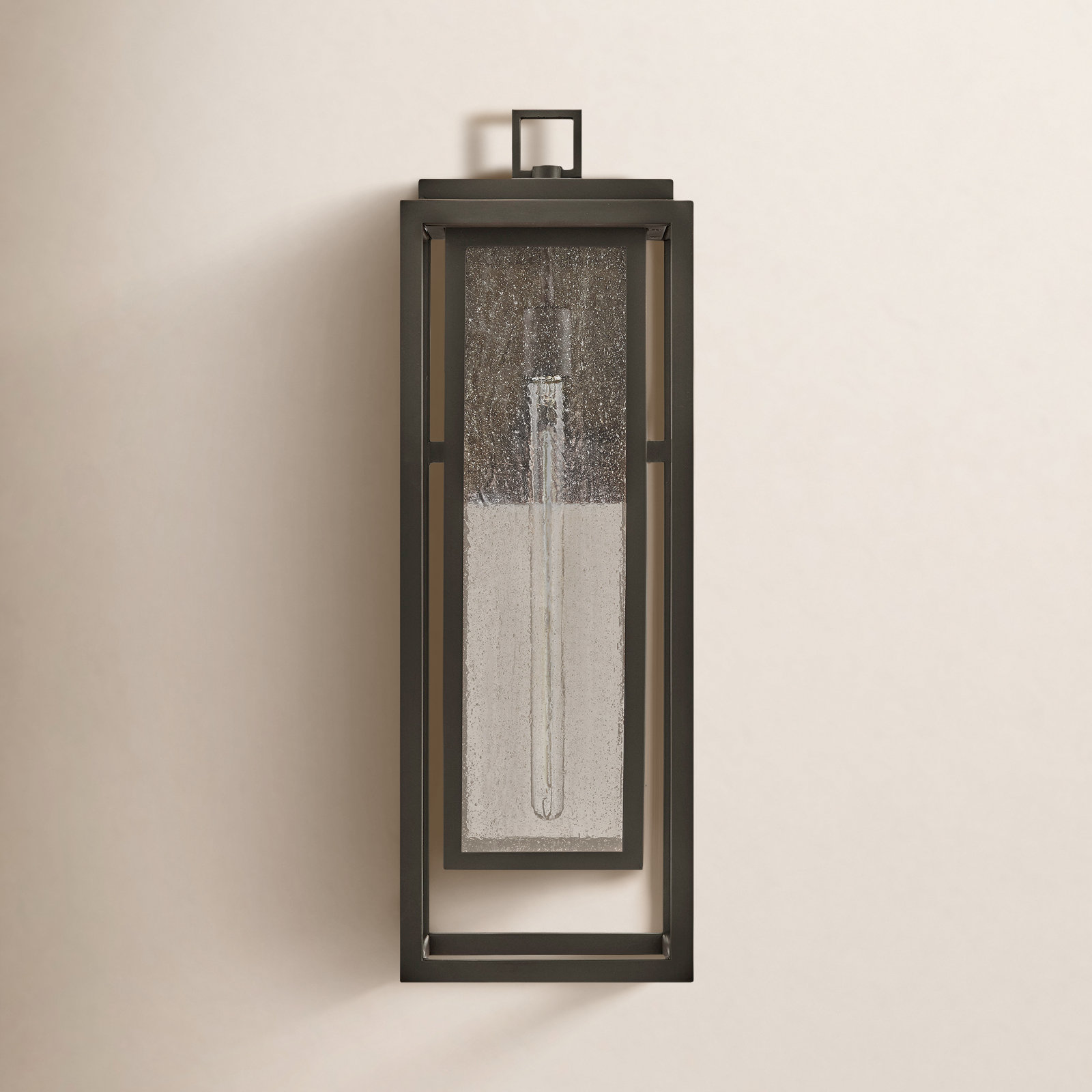 Single Light Outdoor Wall Light, Oil Rubbed Bronze, 27" H x 9" W x 8.5" D