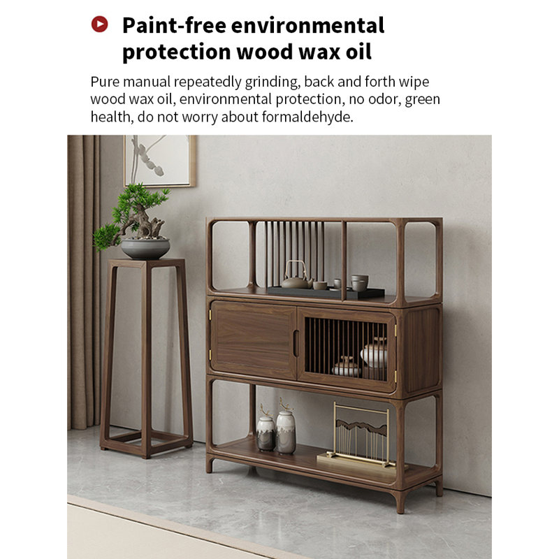 Nouvelle armoire d'appoint entièrement en bois massif de style chinois