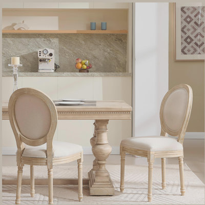 Chaises de salle à manger à dossier rond pour salon, cuisine et restaurant French Country