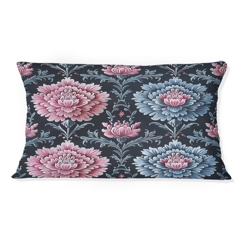 Coussins lombaires roses et bleus modernes