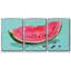 "Summer Watermelon II", peinture sur toile 3 pièces-26371220-26371224