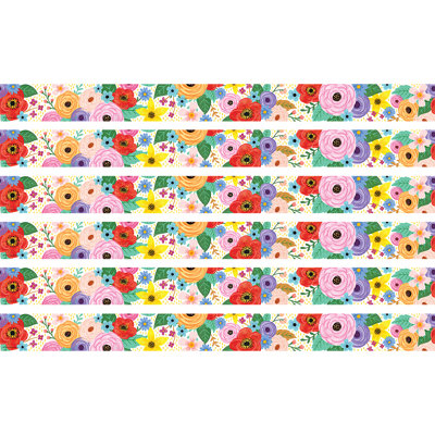 Wildflowers Straight Border Trim