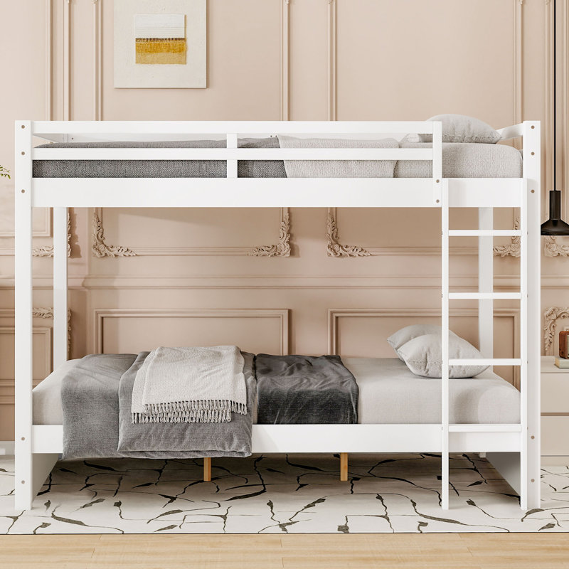 Queen Over Queen Bunk Bed, White