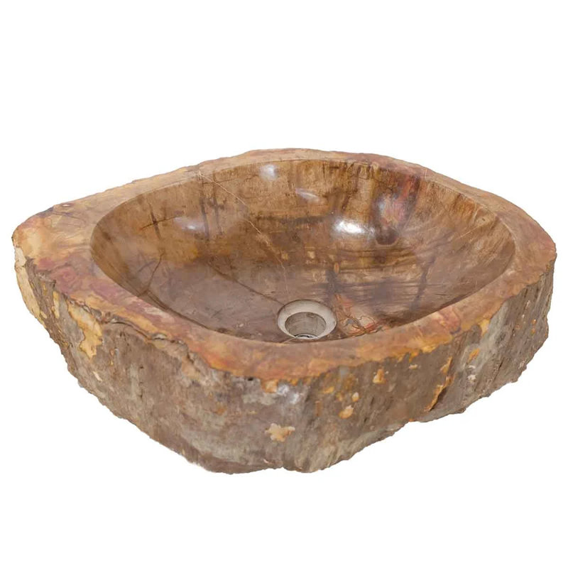 B.o.i 18'' Brown Stone Oval Bathroom Sink