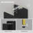 Slim Bathroom Storage Cabinet, Narrow Bathroom Organizers and Storage with 4 Adjustable Feet, Laundry Room Organization for Small Space, Kitchen, Living Room, 3 Doors Black-1059047126-1065100851