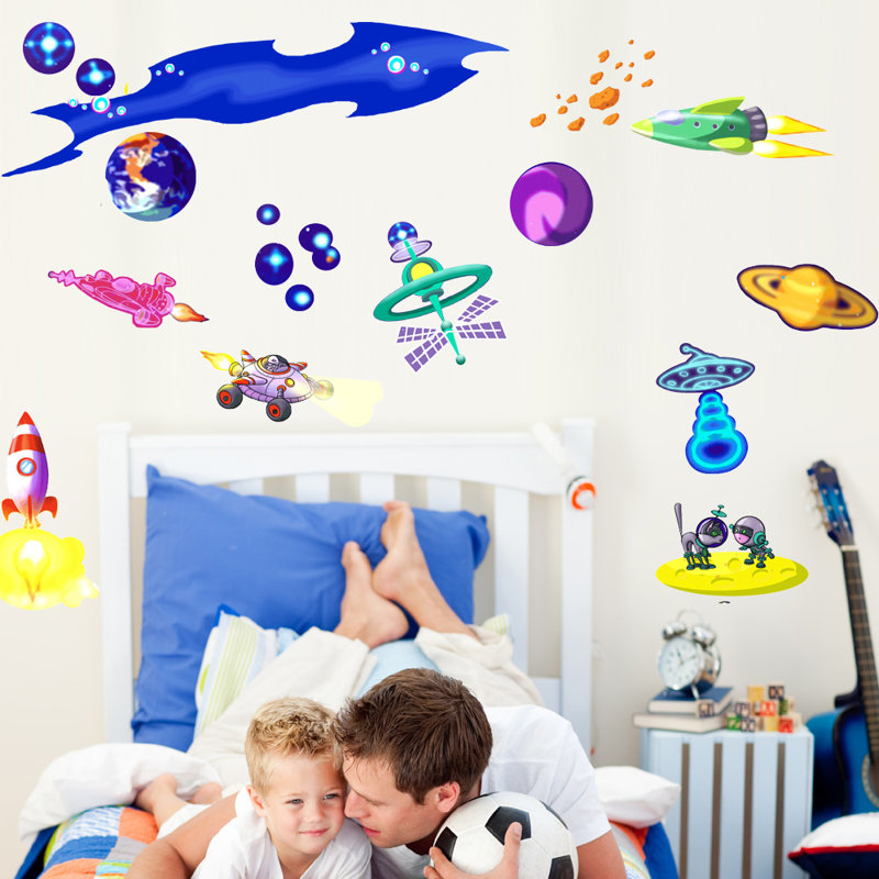 Décalcomanie murale multi-pak space