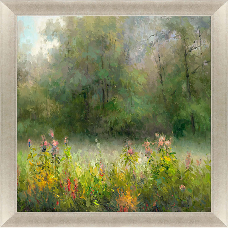 Art mural encadré, "Wildflowers and Woods"