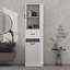 Grande armoire de rangement moderne - compartiment inclinable, tablettes réglables-116117404
