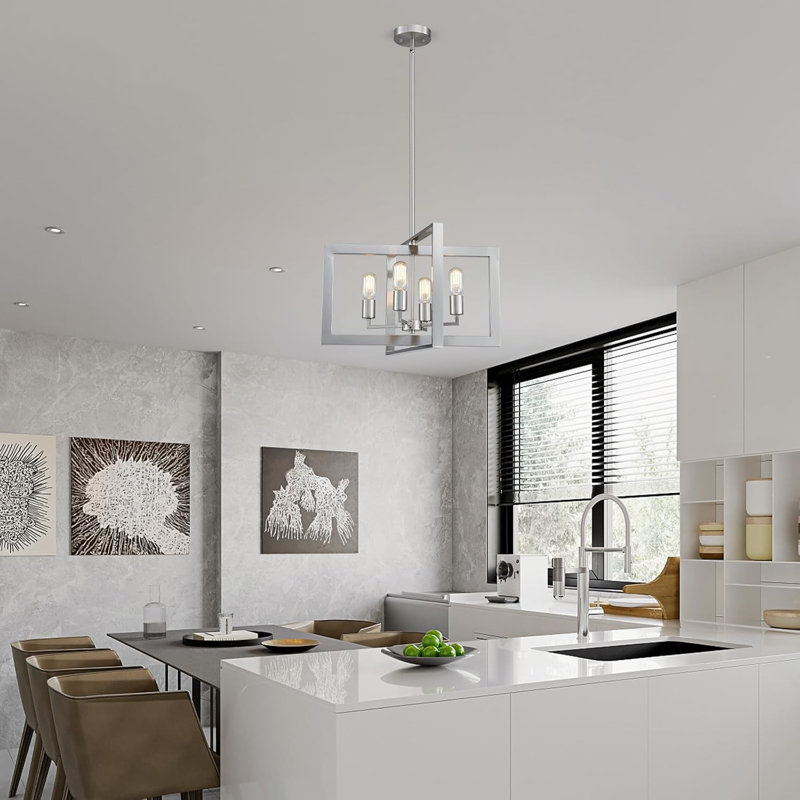 Luminaire suspendu 4 lumières Modern Farmhouse Chandelier