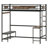 Easy-Assembly Loft Bed With Storage Space And Reinforced Buckle-Fastened Slats