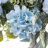 24"D Blue Peony & Hydrangea Floral Wreath Includes a Complimentary Black Metal Wreath Hanger-110947618