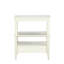 Table de chevet blanche captivante avec espace de rangement enchanteur