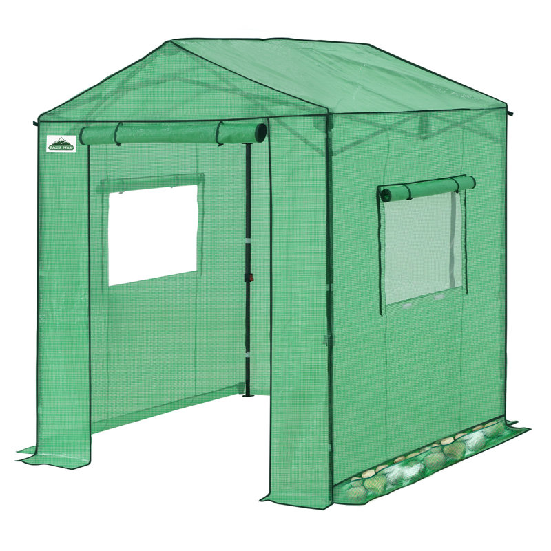 Serre escamotable portative 6x6, Vert