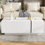 Table basse extensible en bois blanc avec rangement 47 po Gracie Mills - Moderne-129776350