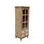 Armoire de rangement en bois avec porte découpée décorative et 2 tiroirs-1803325484