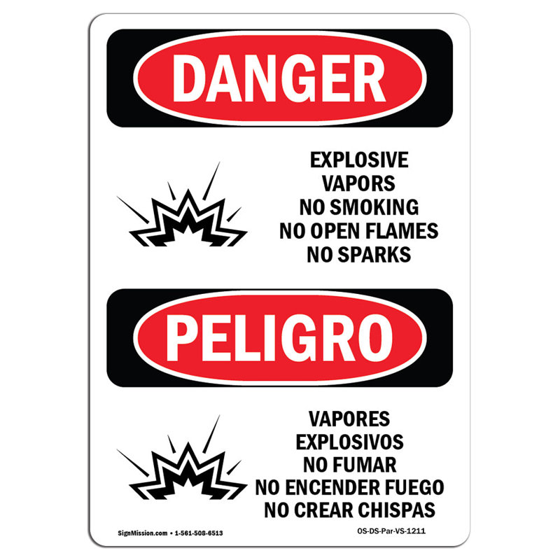 Panneau de danger de fumer, H 18 po x l 12 po x P 0,1 po