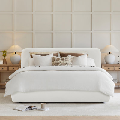 Lit plateforme tapissier Bella