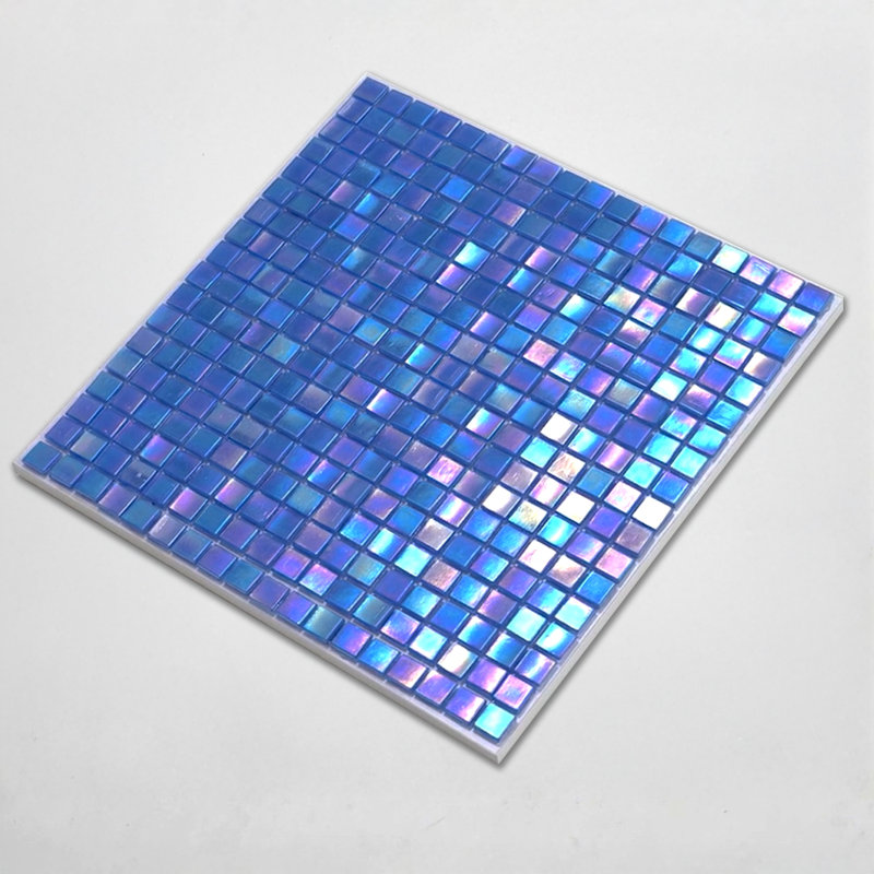 Skosh 0.6" x 0.6" Glass Grid Mosaic Wall & Floor Tile