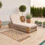 Chaise longue d'extérieur simple avec dossier réglable