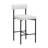 Boucle Upholstered Bar Stool with Metal Legs-683526334-719635357-719110048