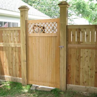 Solid Wood Gate