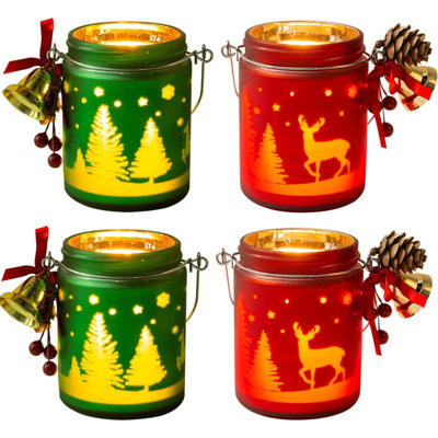 Porte-votive en verre H 3,52 po