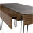 Kyoto 120 Writing Desk, Hairpin, One  Drawer