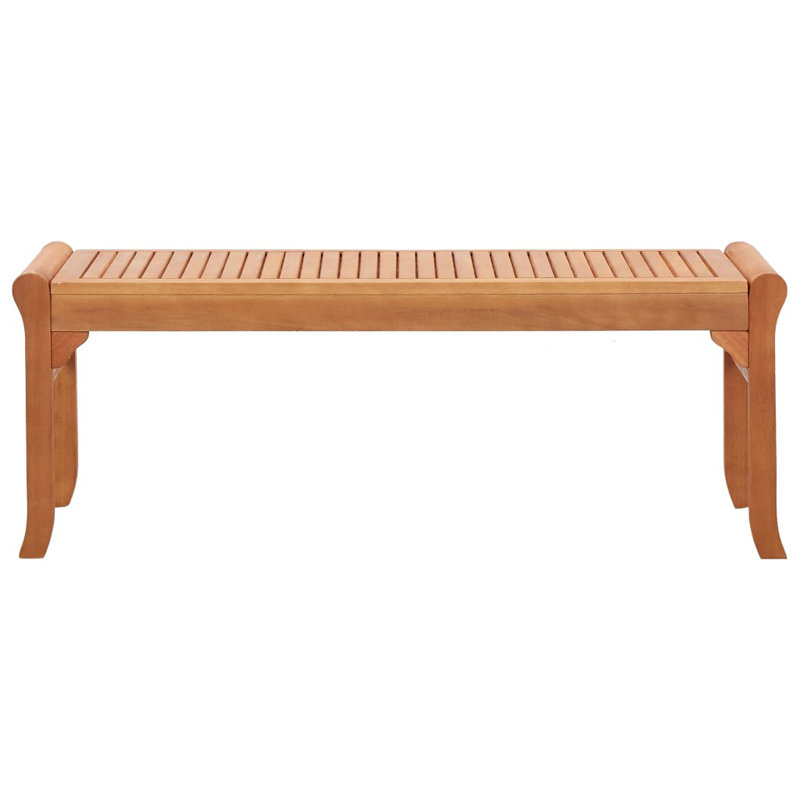 Traft Solid Wood Eucalyptus Outdoor Bench, 45cm H x 120cm W x 44cm D