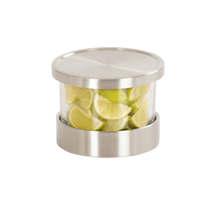 32Oz Glass Mixology Jar with Stainless Steel Base and Lid