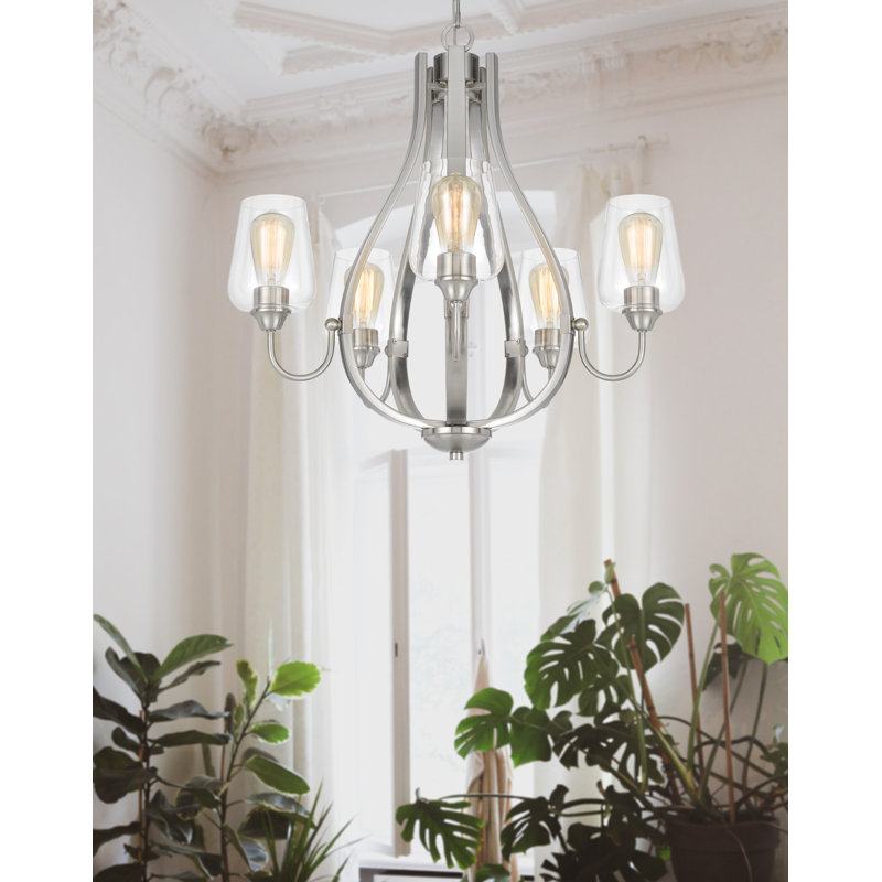 5 - Light Dimmable Empire Chandelier