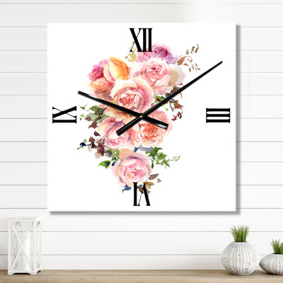 Horloge murale Roses