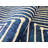 GLN Rugs Contemporary Collection - Machine Washable Modern Area Rug, Contemporary Washable Rug, Non Slip Area Rug, Abstract Living Room Rug, Bedroom Rug, Bathroom Rug (Blue Rug)-259992391