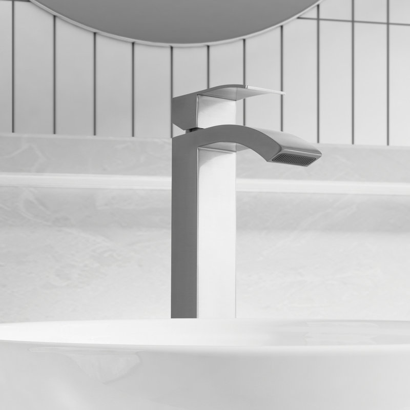 Vessel Sink Faucet Single-handle Bathroom Faucet, Silver