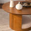 Table basse 31,5 "en bois avec 3 tabourets gigognes en tissu