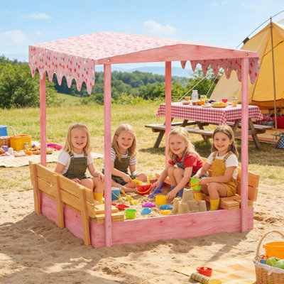 Bac à sable d'extérieur pour enfants, bac à sable en bois